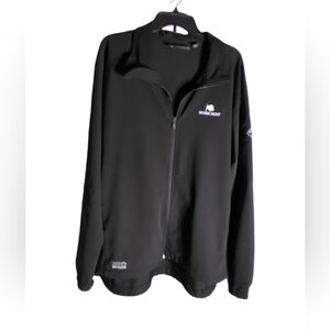 Dri Duck black work outdoor jacket full zip bush hog logo XL